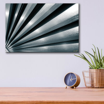 Wrought Studio 'Industrial Abstract - Vanishing Point Metal 1' by Life BeautifuLEE 16" x 12"