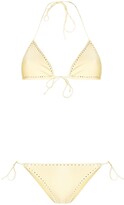 Thumbnail for your product : Oseree Crystal Embellished Triangle Bikini