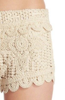 Women's Surf Gypsy Crochet Cover-Up Shorts