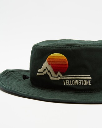 American Needle Green Hats - Yellowstone Wide Brim