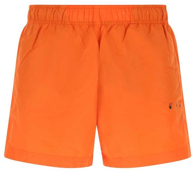 off white swim trunks