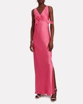Thumbnail for your product : Helmut Lang Sash Front Satin Gown