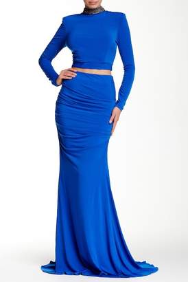 Issue New York Two Piece Long Sleeve Gown