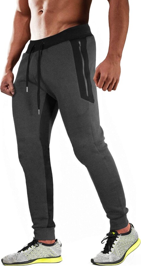 Bnokifin Men's Cotton Tracksuit Running Bottoms Joggers Quick Dry ...