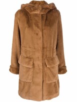 Thumbnail for your product : P.A.R.O.S.H. Faux-Shearling Hooded Coat