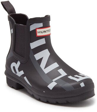 hunter exploded logo chelsea boots