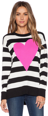 Kate Spade Intarsia Heart Stripe Sweater