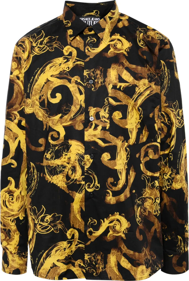 Versace Jeans Couture Baroque-Print Cotton Shirt