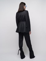 Thumbnail for your product : ATTICO Fitted Wool Gabardine Jacket