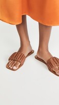 Thumbnail for your product : STAUD Nina Ruched Slides