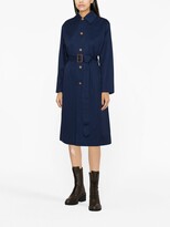 Thumbnail for your product : Polo Ralph Lauren Single-Breasted Cotton Midi Coat
