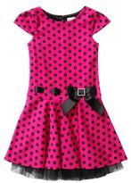 Thumbnail for your product : Sweet Heart Rose SWEETHEART ROSE Girls 2-6x Polka Dot Dress with Bow Decoration