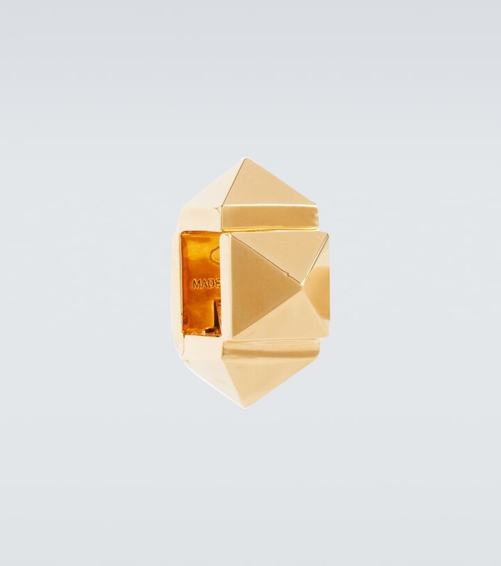 Valentino Garavani Rockstud single brass ear cuff