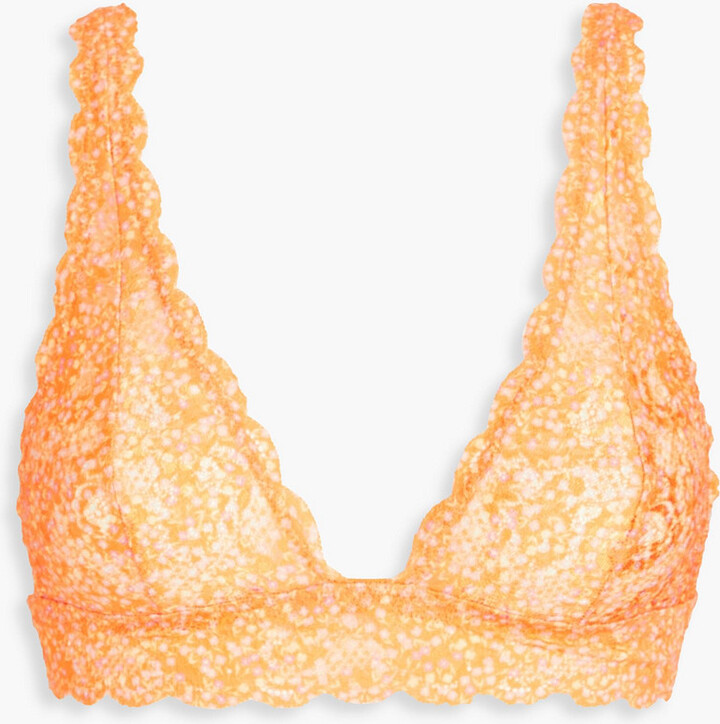 Bluebella Pride Irena Delicate Lace Plunge Bra With Wavy V Wire Detail In  Yellow