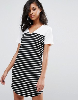Vila Striped T-Shirt Dress