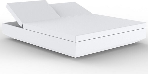 Vondom Vela Daybed with 2 Reclining Backrests in White