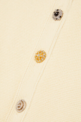 Adam Lippes Embellished Cotton Mini Skirt - Ivory