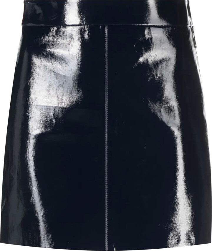 Zadig & Voltaire Jinette vinyl leather miniskirt