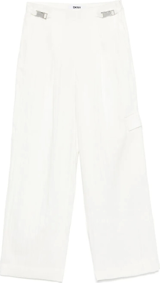 Twill-Weave Cargo Trousers