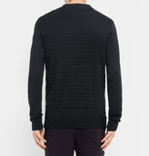 Thumbnail for your product : Balmain Slim-Fit Distressed Ribbed Linen Sweater