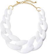 Thumbnail for your product : Kenneth Jay Lane Enamel Link Necklace, White