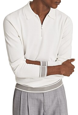 Reiss Jericho Half Zip Regular Fit Long 