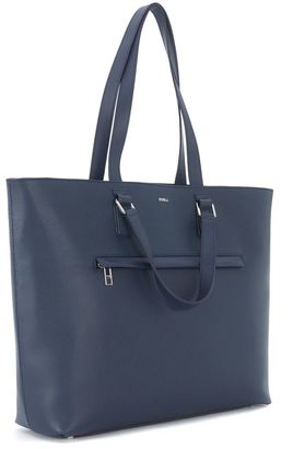 Furla Marte Blue Leather Business Bag