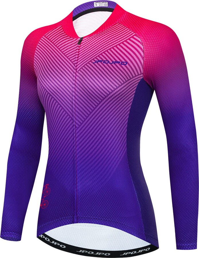 weimostar Cycling Jersey Long Sleeve Women Bike Top Cycle Shirt Road