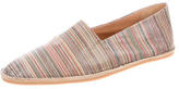 Thumbnail for your product : Dries Van Noten Striped Leather Flats w/ Tags