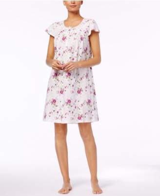Charter Club Lace Printed Cotton Nightgown, Created for Macy's