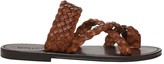 Thumbnail for your product : Saint Laurent 10mm Neil Woven Leather Thong Sandals