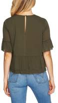 Thumbnail for your product : 1 STATE Keyhole Peplum Blouse