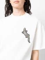 Thumbnail for your product : David Koma crystal-embellished drop-shoulder T-Shirt
