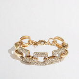 Thumbnail for your product : J.Crew Factory Factory gold and crystal square-link bracelet
