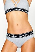 Thumbnail for your product : boohoo Lydia Grey Thong