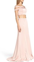 Thumbnail for your product : La Femme Women's Off The Shoulder Two-Piece Gown