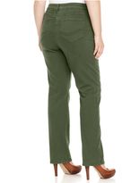 Thumbnail for your product : NYDJ Plus Size Marilyn Colored Straight-Leg Jeans