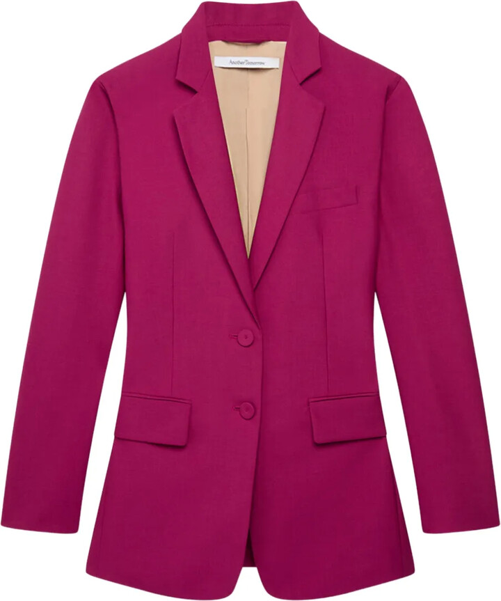 ANOTHER TOMORROW Single-Breasted Blazer