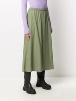 Thumbnail for your product : Alysi Elasticated-Waist Midi Skirt