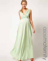 Thumbnail for your product : ASOS Maternity Exclusive Maternity Maxi Dress In Jersey With Grecian Drape Detail