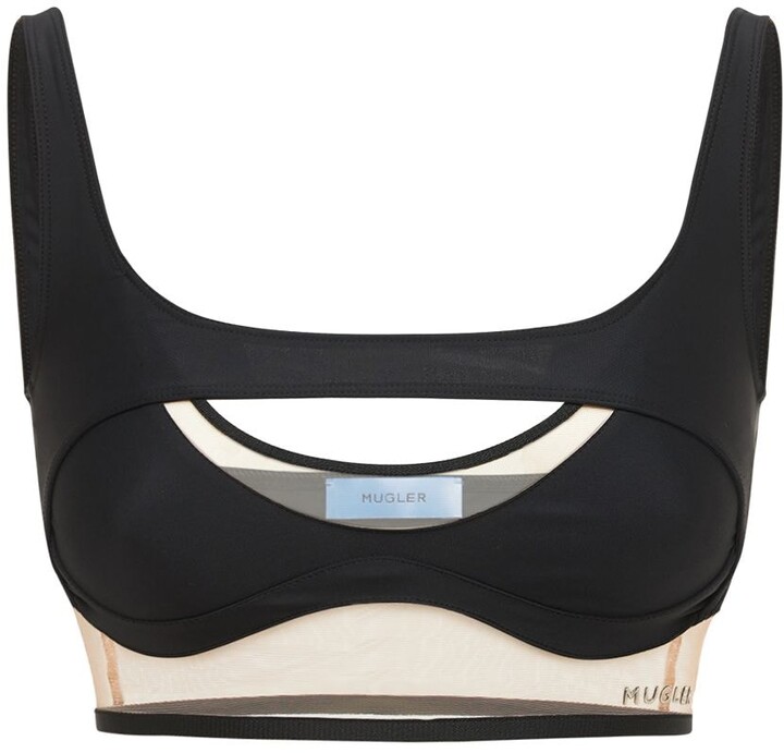 Thierry Mugler Eco Lycra sports bra ShopStyle