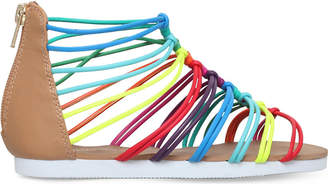 Mini Miss Kg Rainbow multi-coloured sandals 7 - 10 years