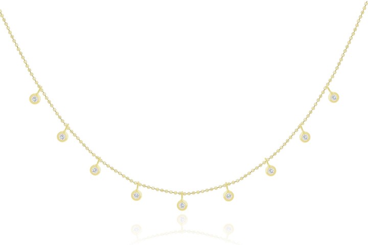 The Lovery Fine Jewelry Dangle Diamond Bezel Necklace