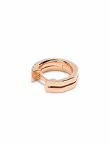 Thumbnail for your product : Djula 18kt Rose Gold Diamond Huggie Hoop Earrings