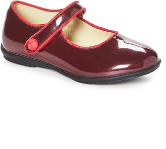 Easy Strider Girls' Mary Janes Maroon - Maroon & Red Glitter Leather ...