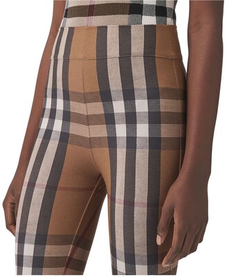 Burberry Madden Check Stretch Jersey Leggings - ShopStyle