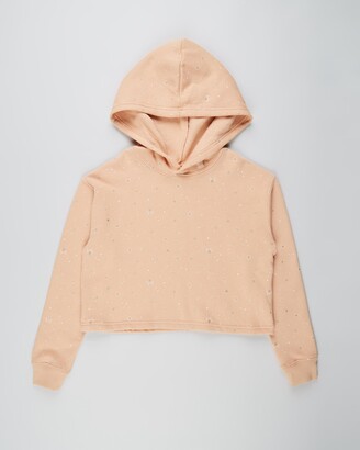 Cotton On Girl's Orange Hoodies - Serena Crop Hoodie - Teens - Size 12 YRS at The Iconic