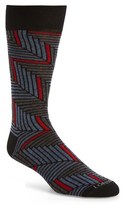 Thumbnail for your product : Lorenzo Uomo Men's Angled Herringbone Socks