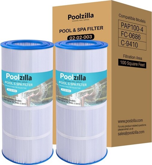 PoolzillaReplacementPoolFilterforPentairCC100CCRP100PAP100PAP100-4UnicelC-9410R173215FilburFC-0686590542001603162Pack