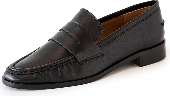 ATP ATELIER Airola Black Nappa Flats